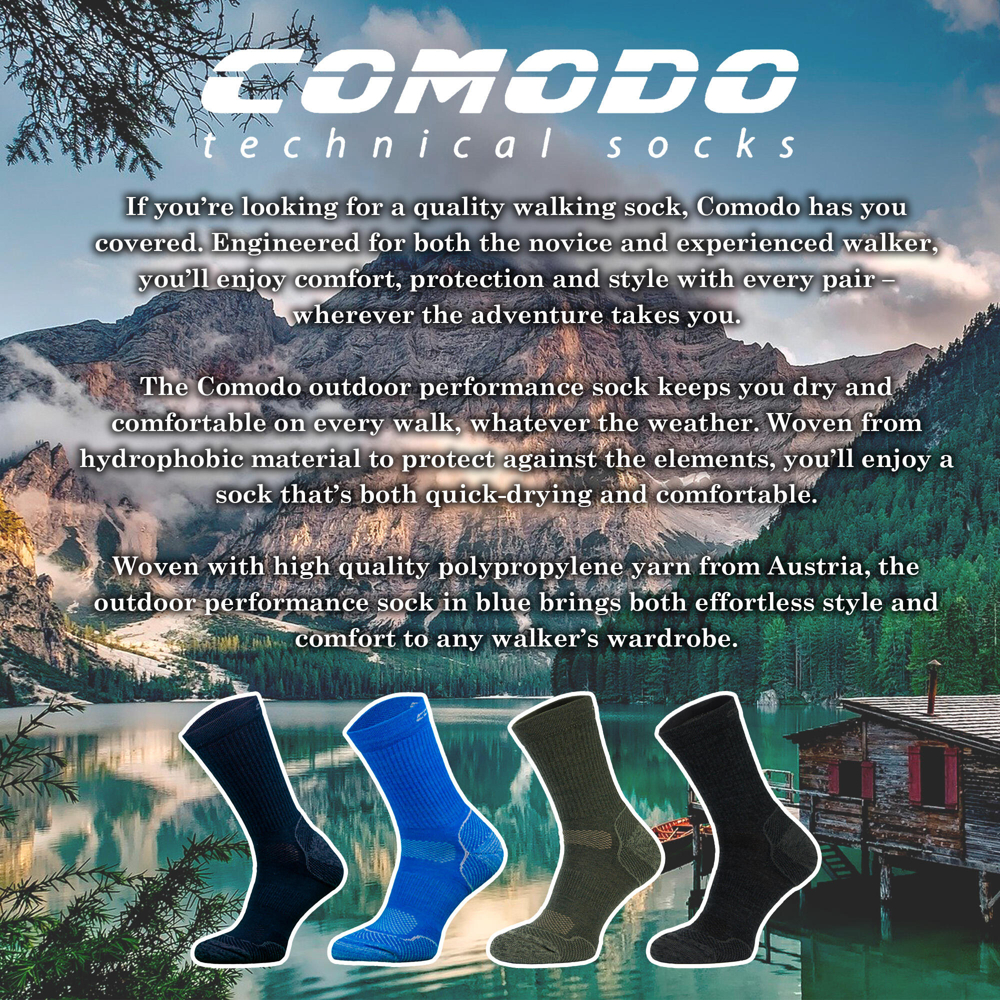 Outdoor Performance Merino Wool Quick Drying Lightweight Socks 3/3