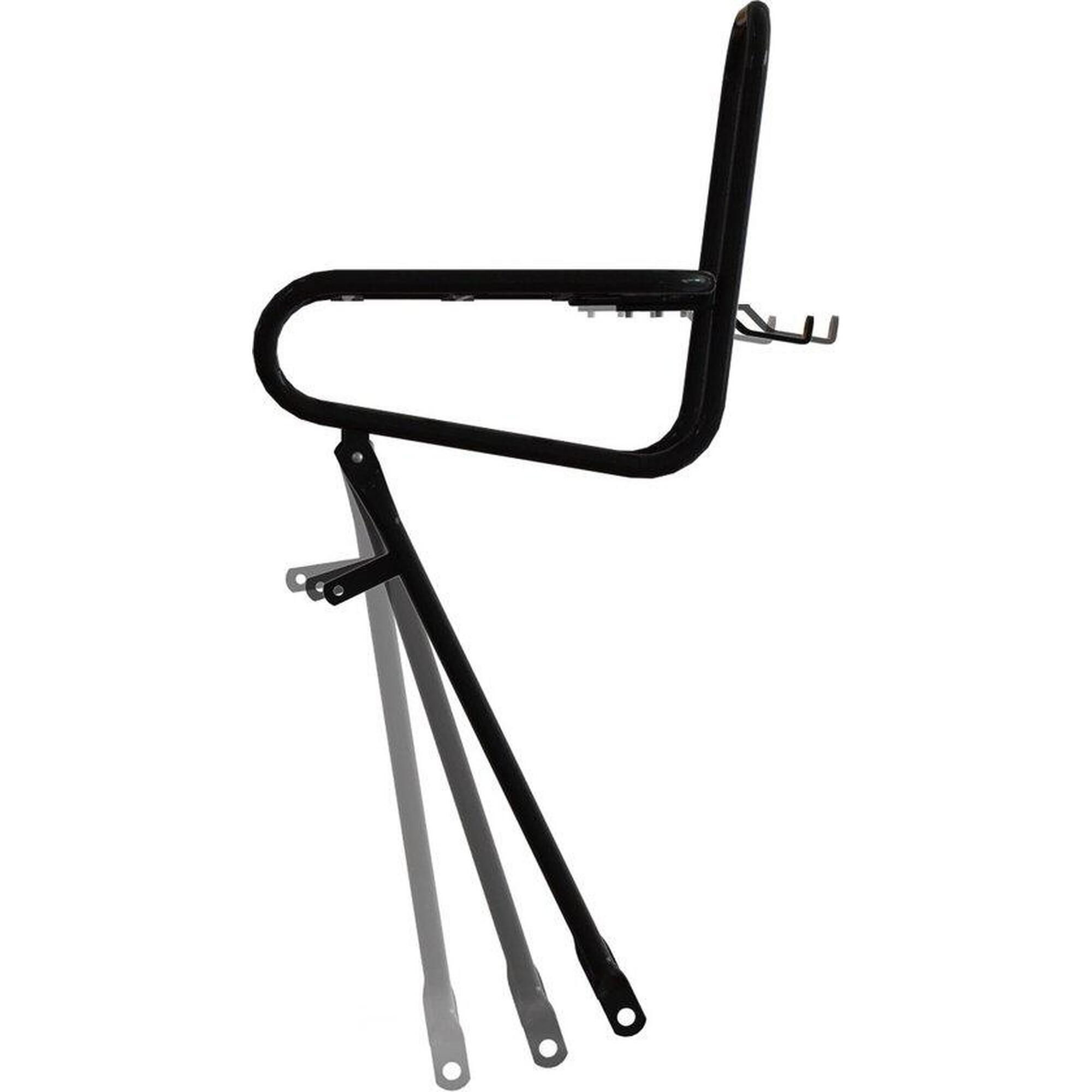Bagażnik V 26/28"  Gładki 25Cm Kb Matowy Czarny