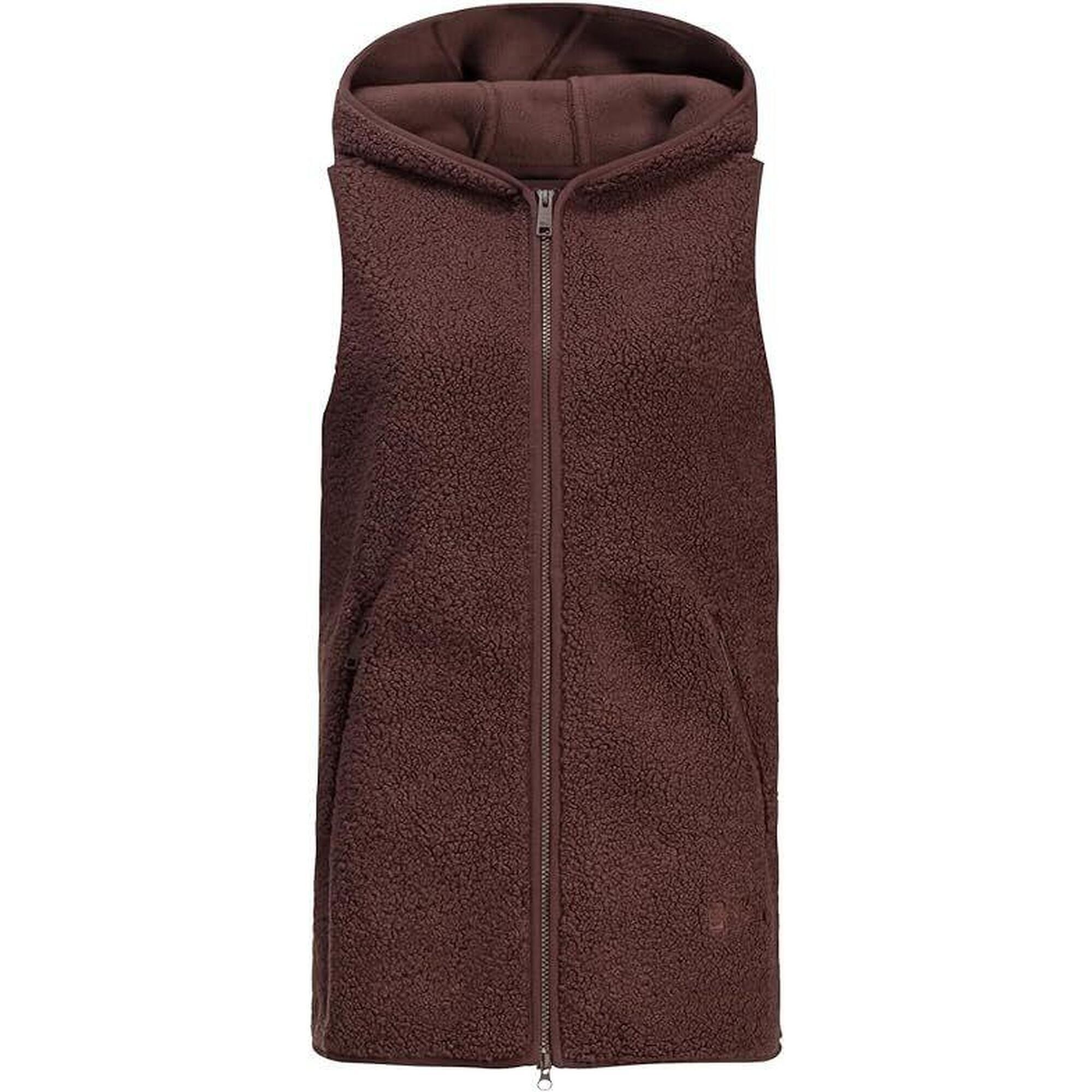 Bezrękawnik damski Polarowy Jack Wolfskin HIGH CURL LONG VEST