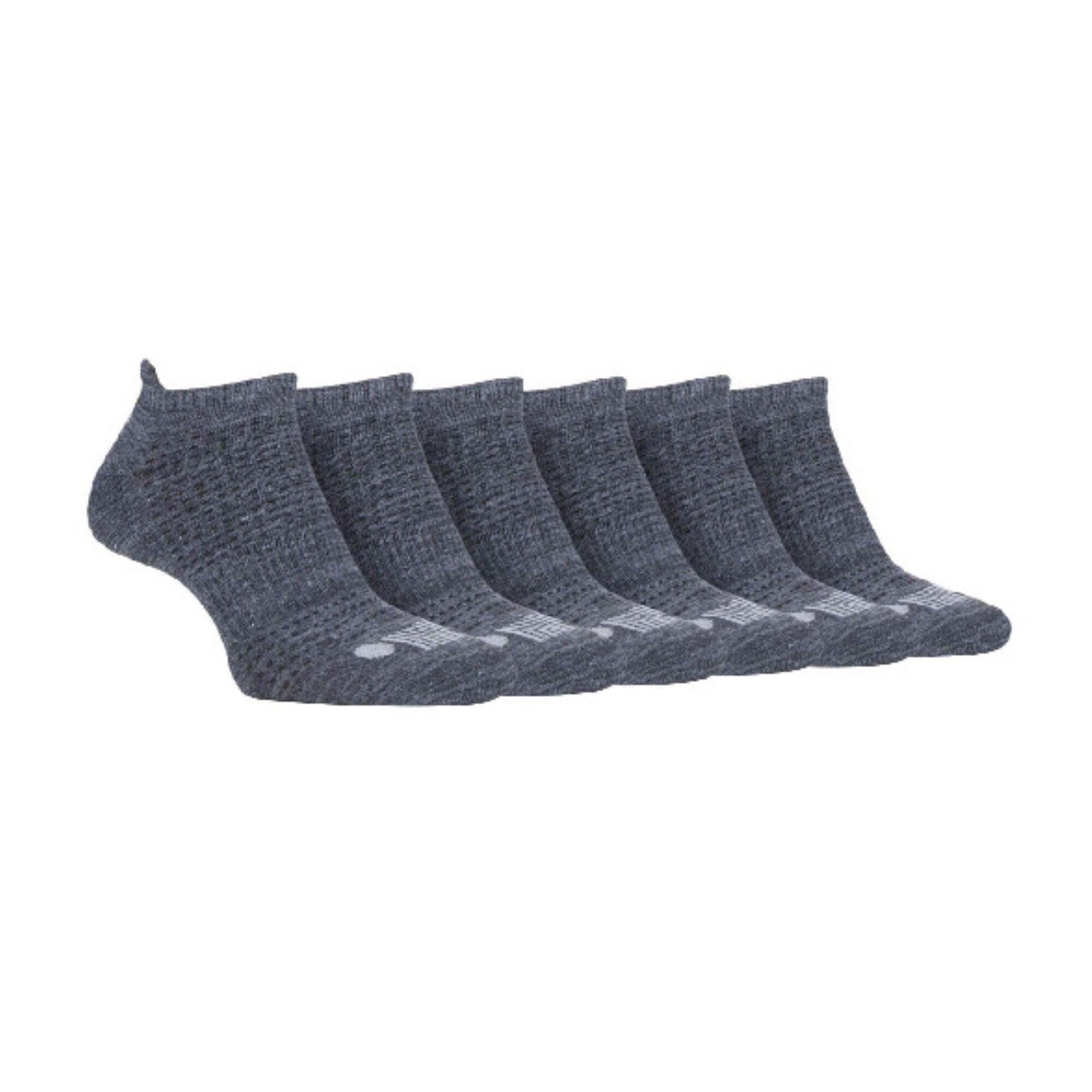 JEEP 6 Pairs Mens Cotton Cushioned Sport Ankle Trainer Socks For Running