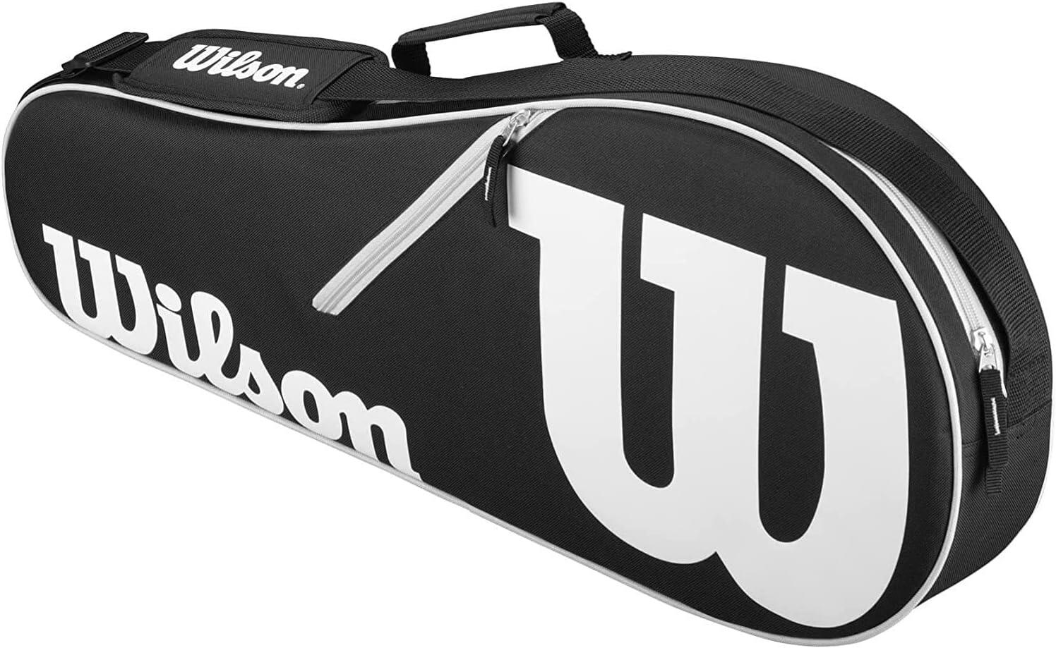 Wilson Advantage 3 Racket Bag - Black/White 1/2