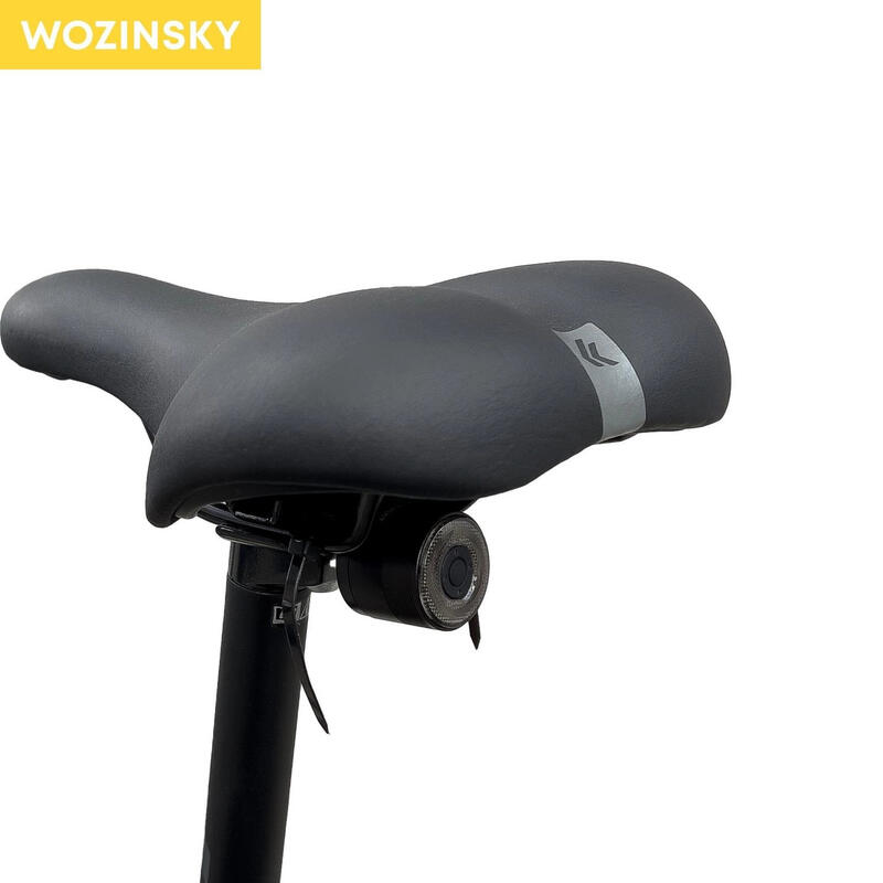 Wozinsky LED hátsó kerékpár lámpa mikro USB  lámpával, 5 mód  (WRBLB2)