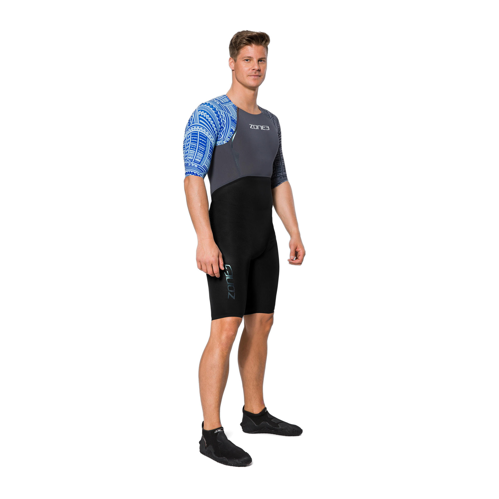 Zone 3 - Combinaison De Triathlon Homme Zone3 Kona Target - Trifonction - Bleu - 40 M - Decathlon