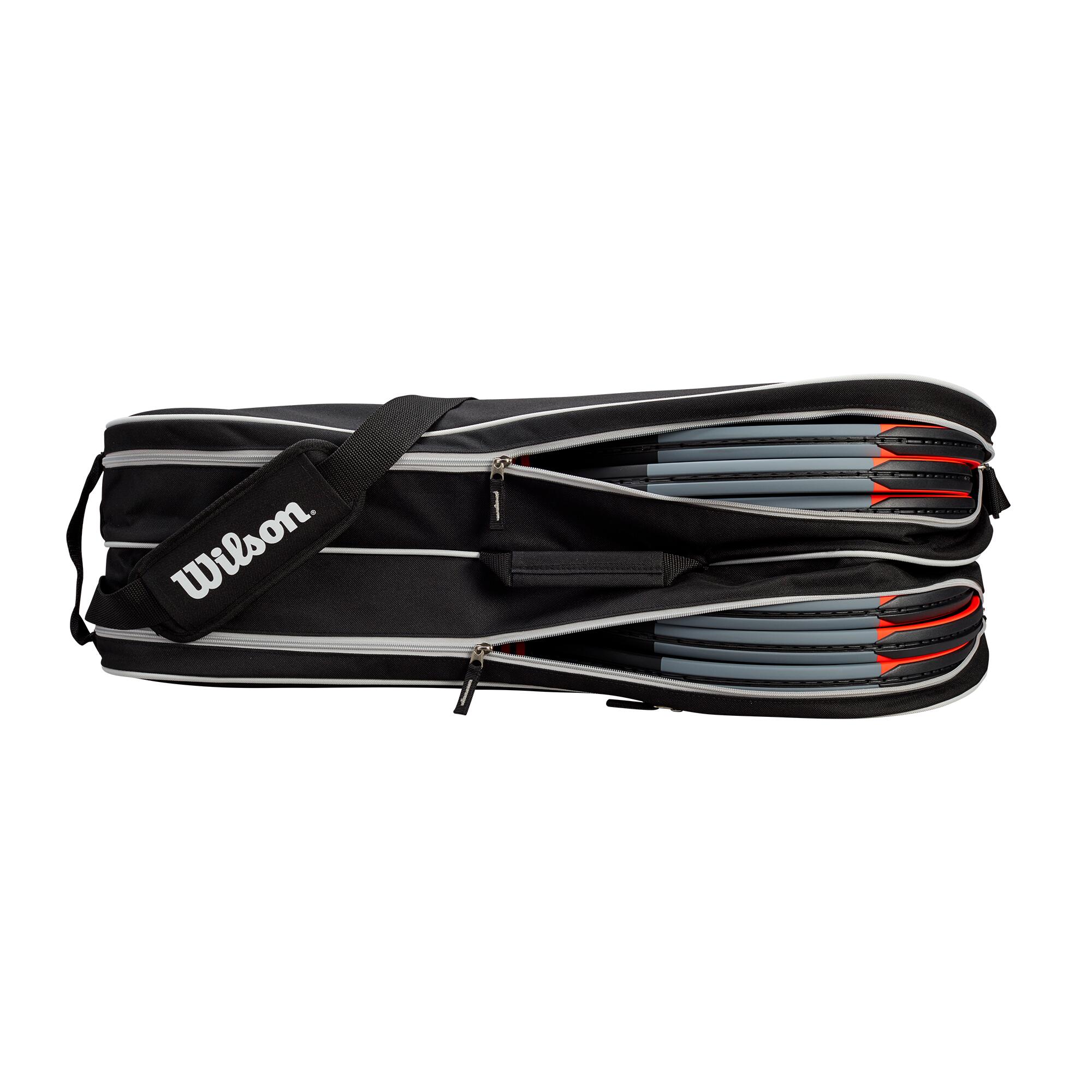 Wilson Advantage III 6 Racket Bag - Black/White 3/3