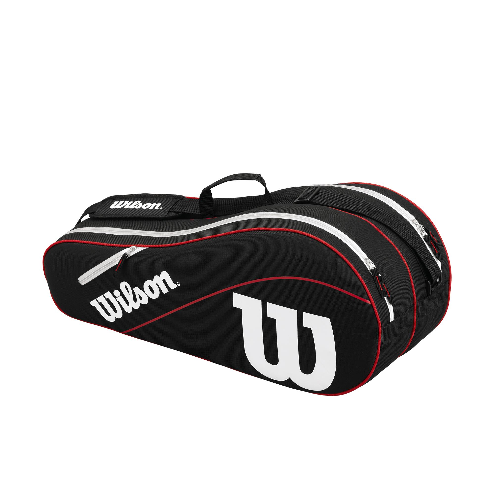 Wilson Advantage III 6 Racket Bag - Black/Red 1/1