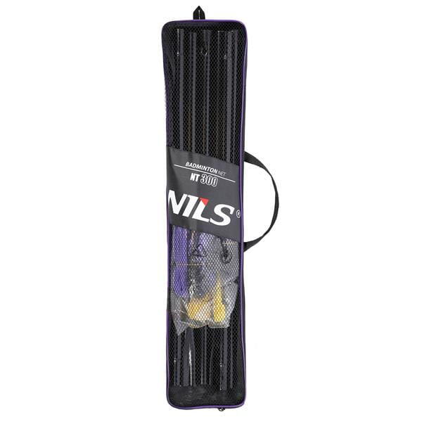 Plasă badminton + suport rafturi din metal Nils NT300