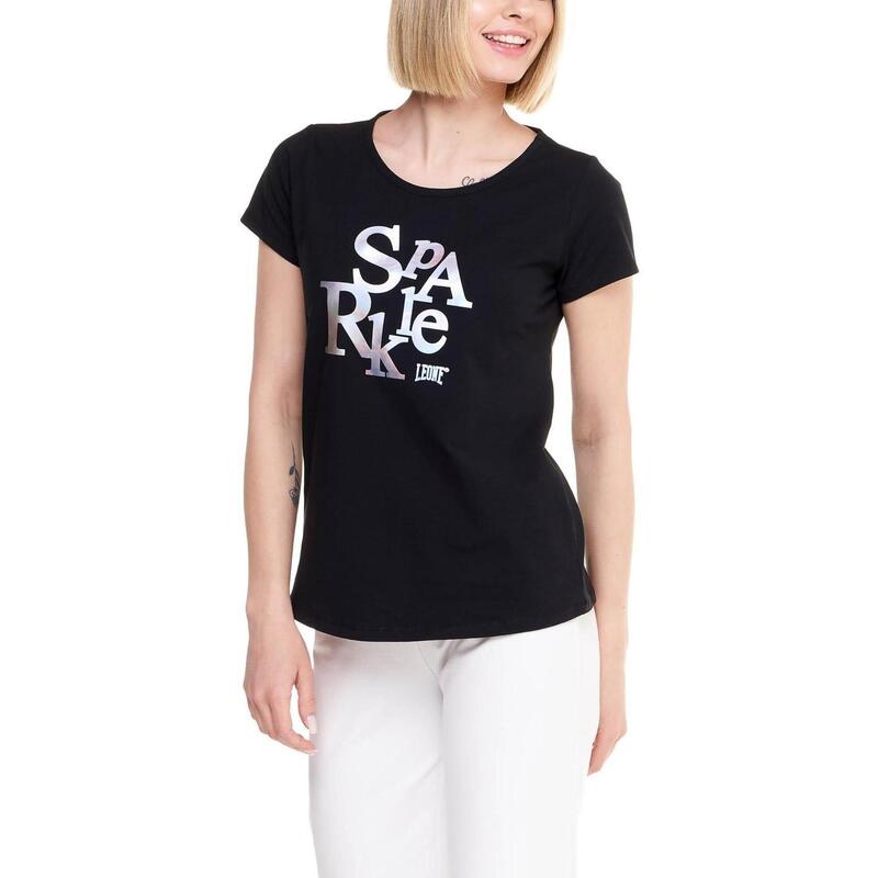 Dames t-shirt korte mouwen Sparkly