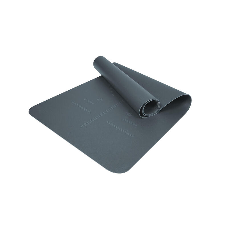 Tapis professionnel pour les exercices de yoga avec marques. 185x65cm.