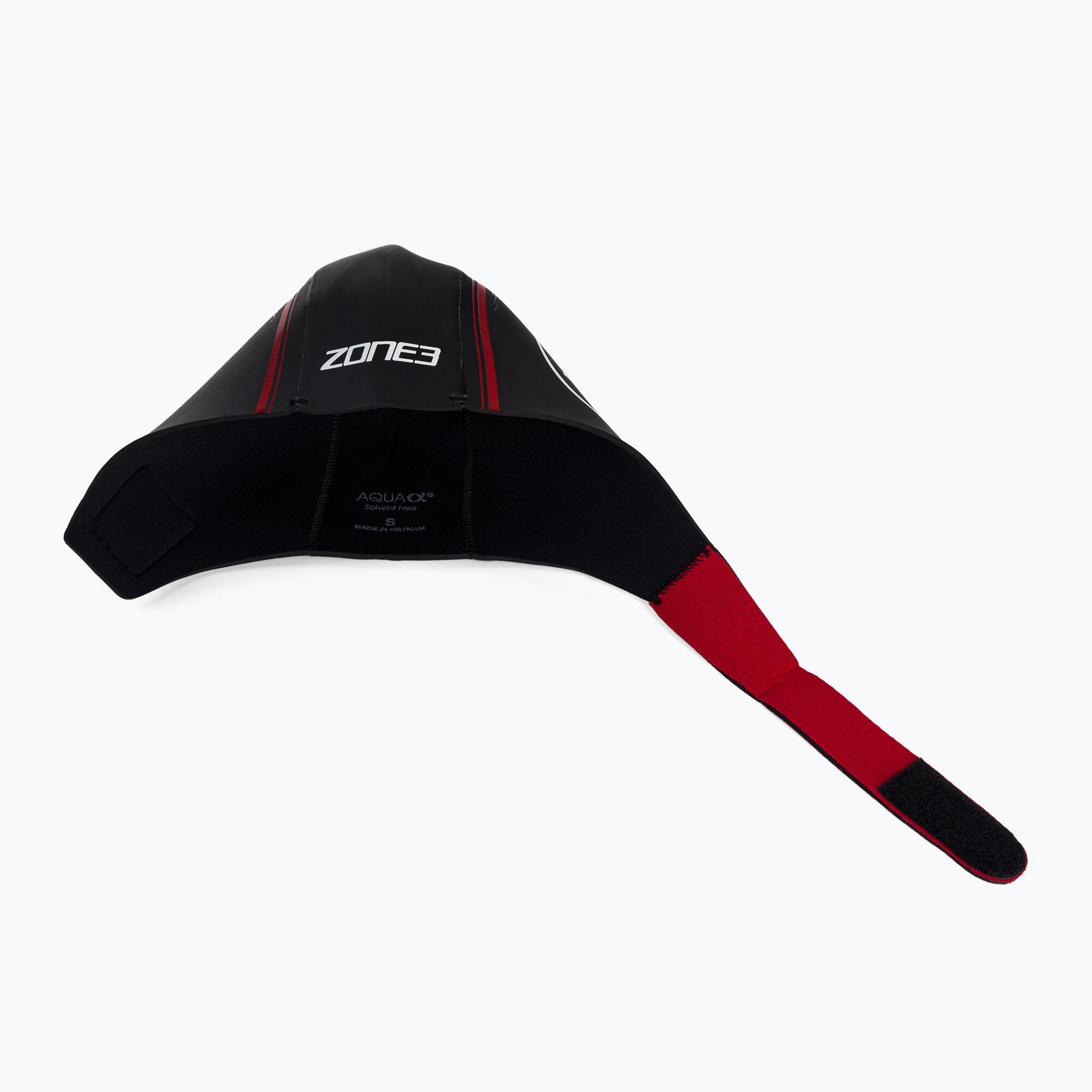 Neoprene Swim Cap Adult BLACK/RED 4/6