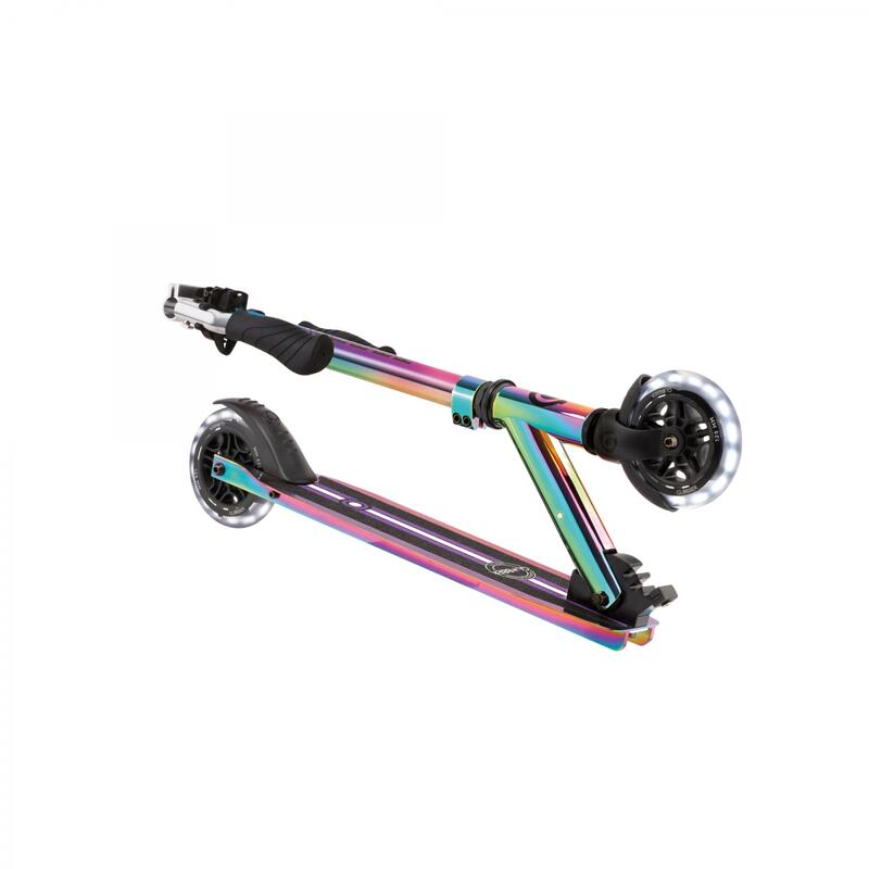 Trottinette 2 roues FLOW ELEMENT LIGHTS - Néochrome GLOBBER | Decathlon
