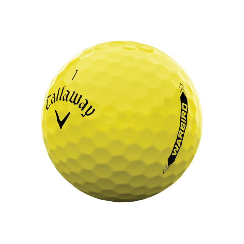 Boite de 12 Balles de Golf Callaway Warbird Jaune