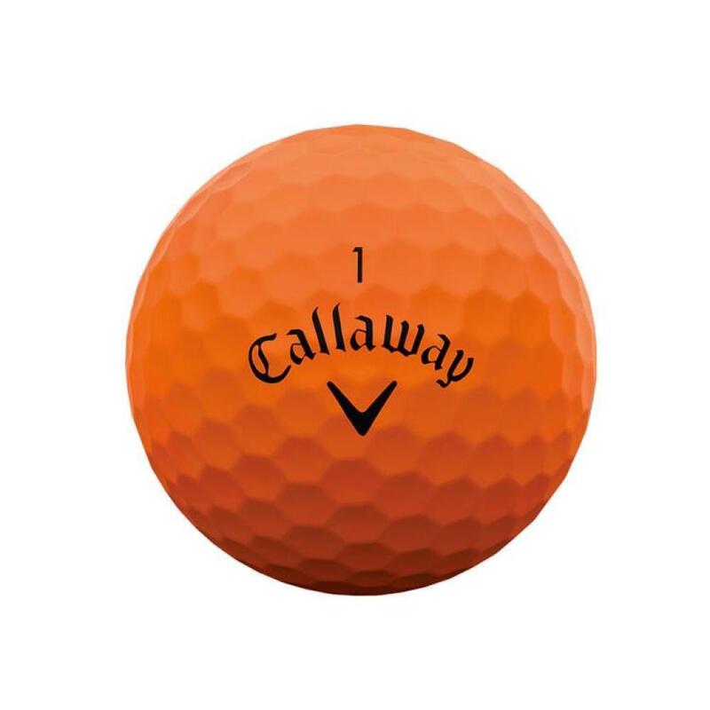 Confezione da 12 palline da golf Callaway Supersoft Arancione Nuovo