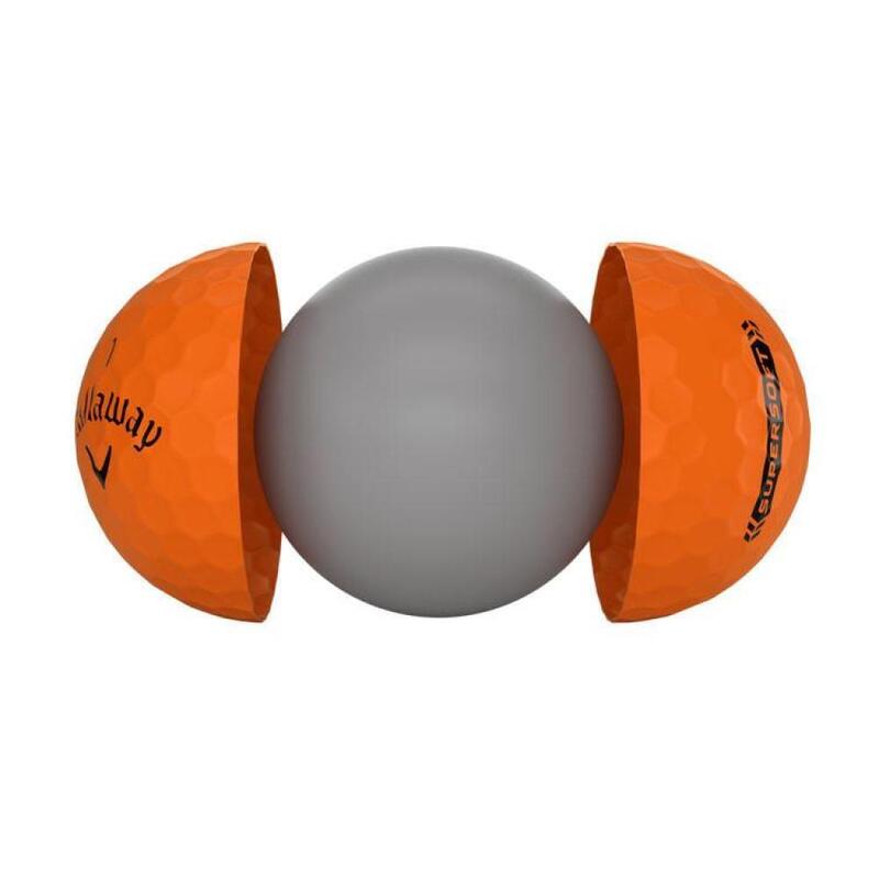 Boite de 12 Balles de Golf Callaway Supersoft Orange New