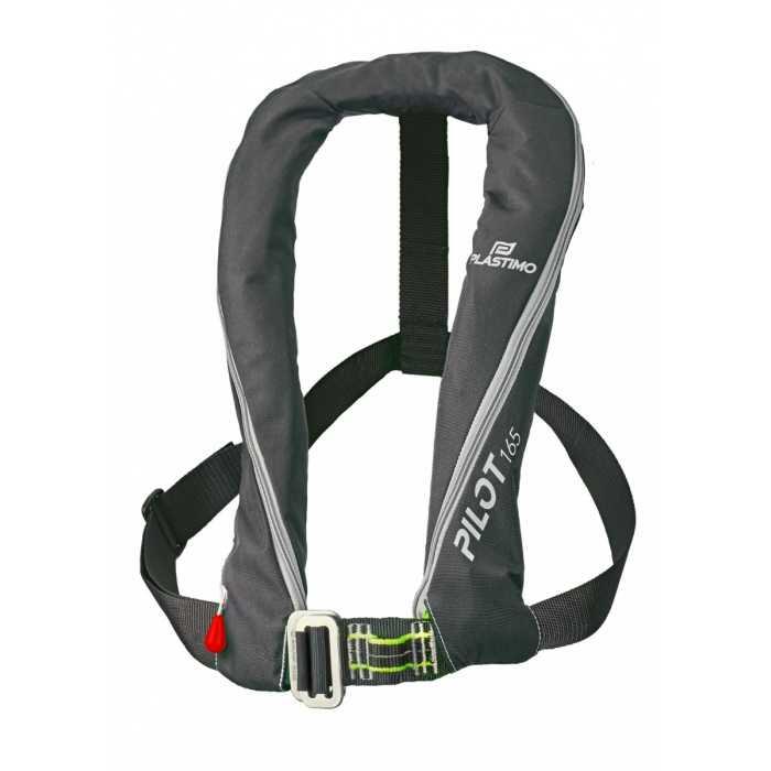 PLASTIMO Reddingvest New Pilot 165, zwart, 165 N