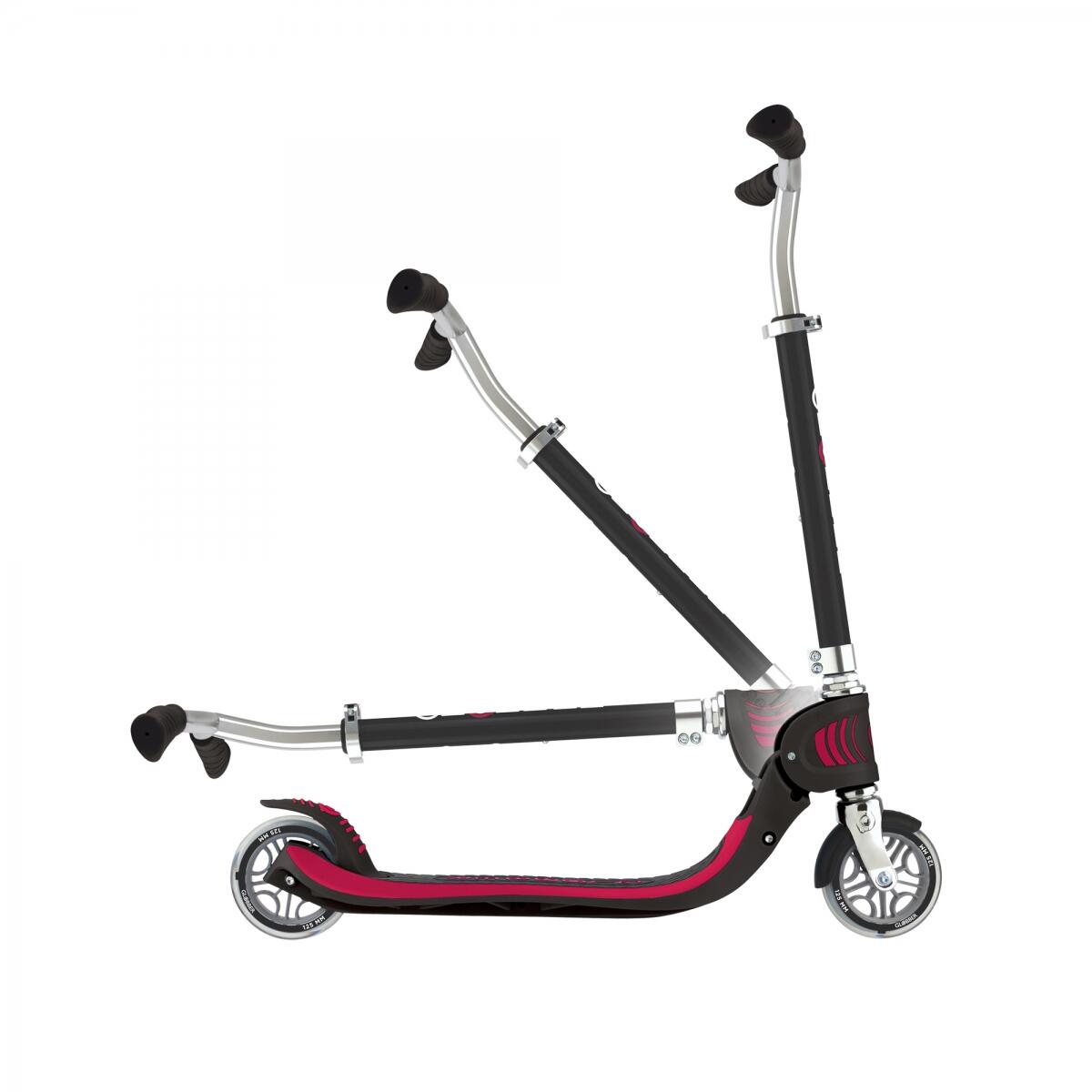 Trottinette 2 roues FLOW FOLDABLE 125 V2 - Noir-Rouge 3/6