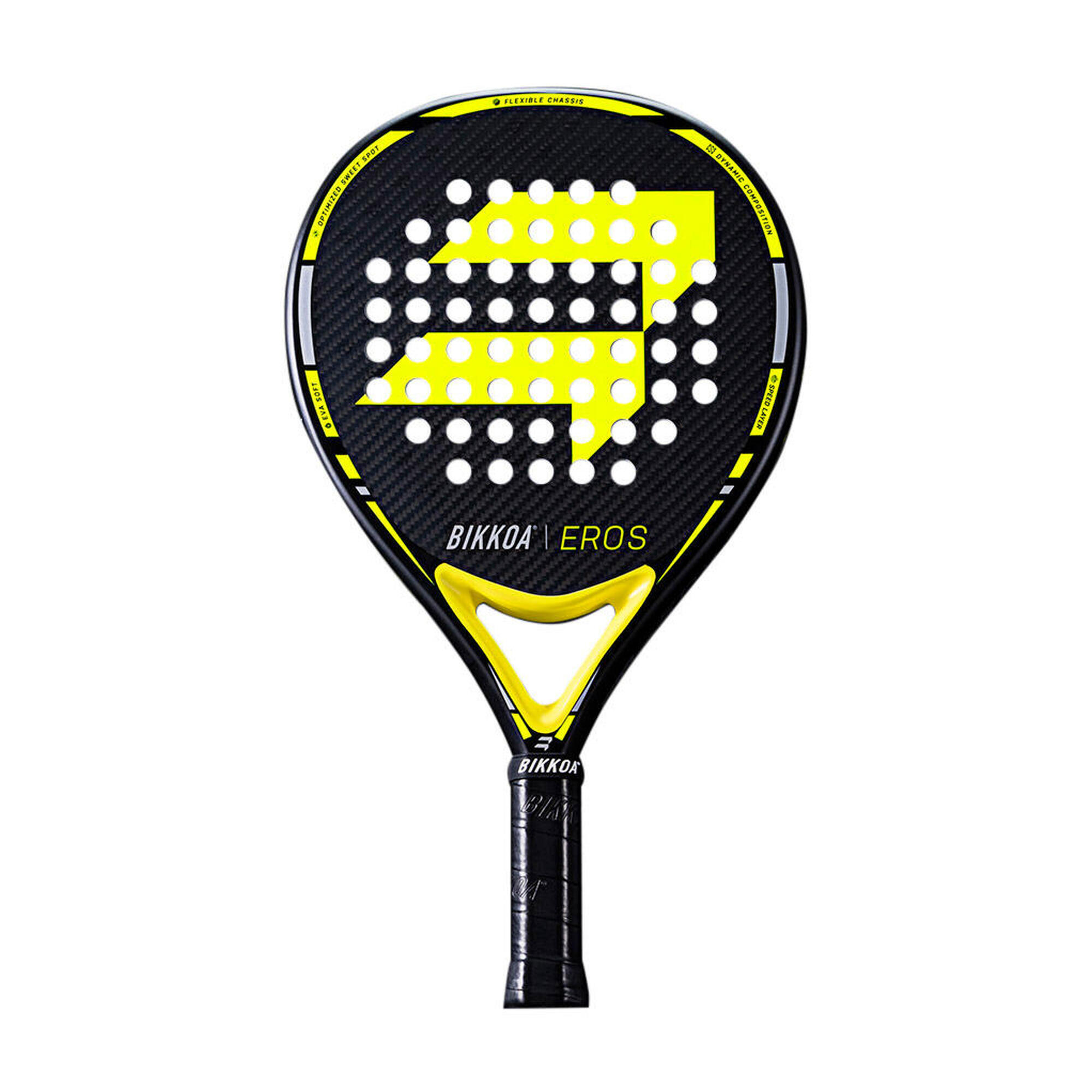 Raquete de Padel Adulto EROS Amarelo Fluor