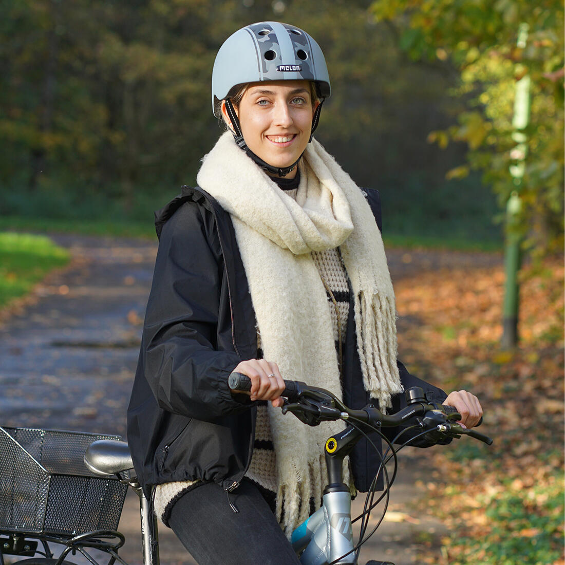 Melon  Black Double Camouflage Helmet