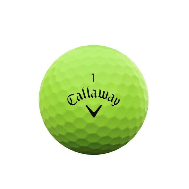 Packung mit 12 Golfbällen Callaway Supersoft Grün New