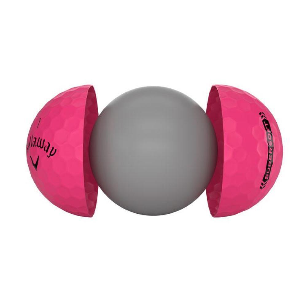 Confezione da 12 palline da golf Callaway Supersoft Le rose Nuovo 4/4