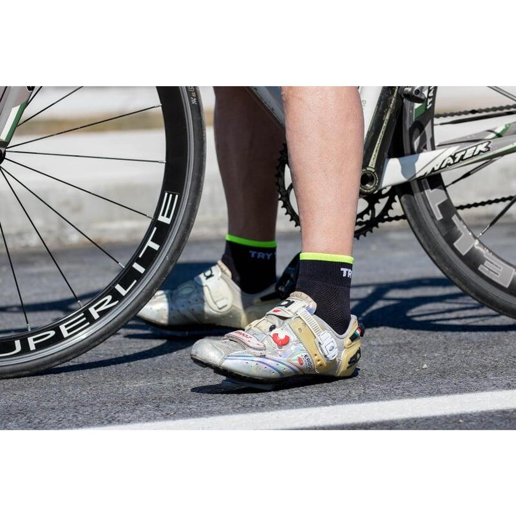 Krátké cyklistické ponožky  Meryl® Skinlife Černá-Bílá