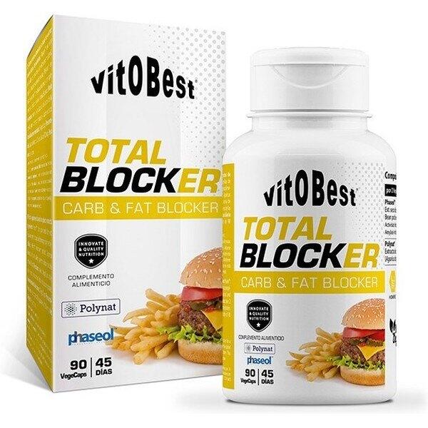 Bloqueador de Carbohidratos y grasas Quemagrasas Total Blocker 90 Caps Vitobest