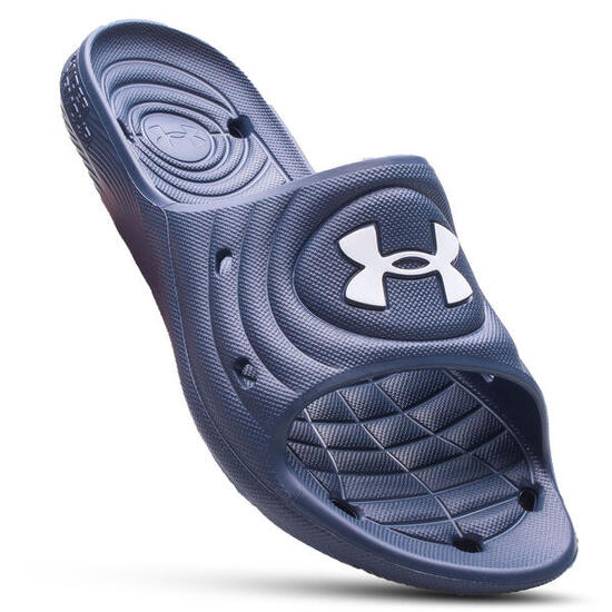 Chanclas UA Core PTH Unisex Under Armour blancas y negras