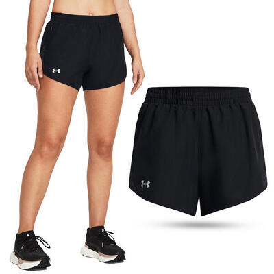 Under armour fly by 3 women's black shorts