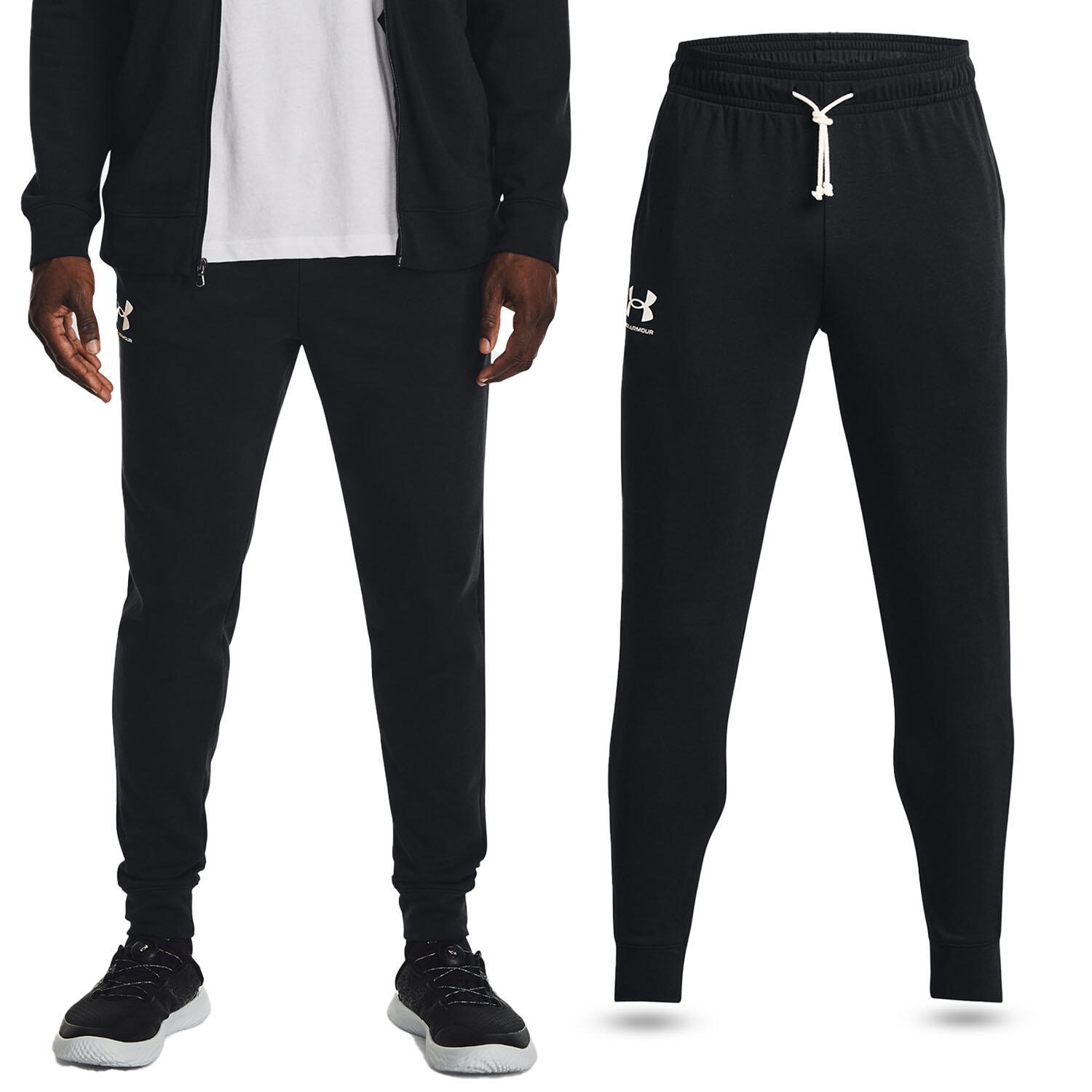 Under Armour - Pantalon Long Under Armour Rival Terry Pour Homme - Pantalons - Noir - Decathlon