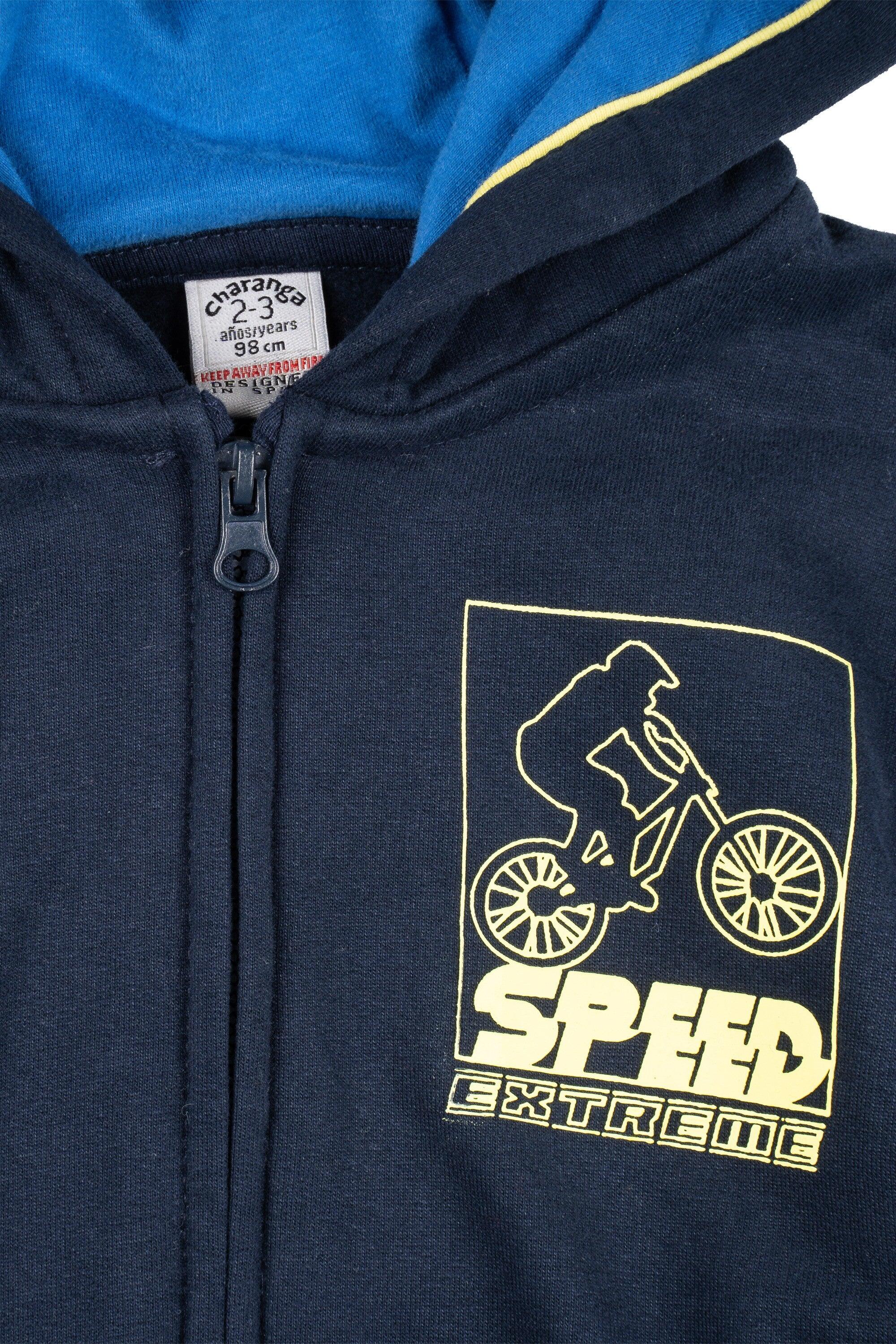 Sudadera de niño en azul marino speed 3/5
