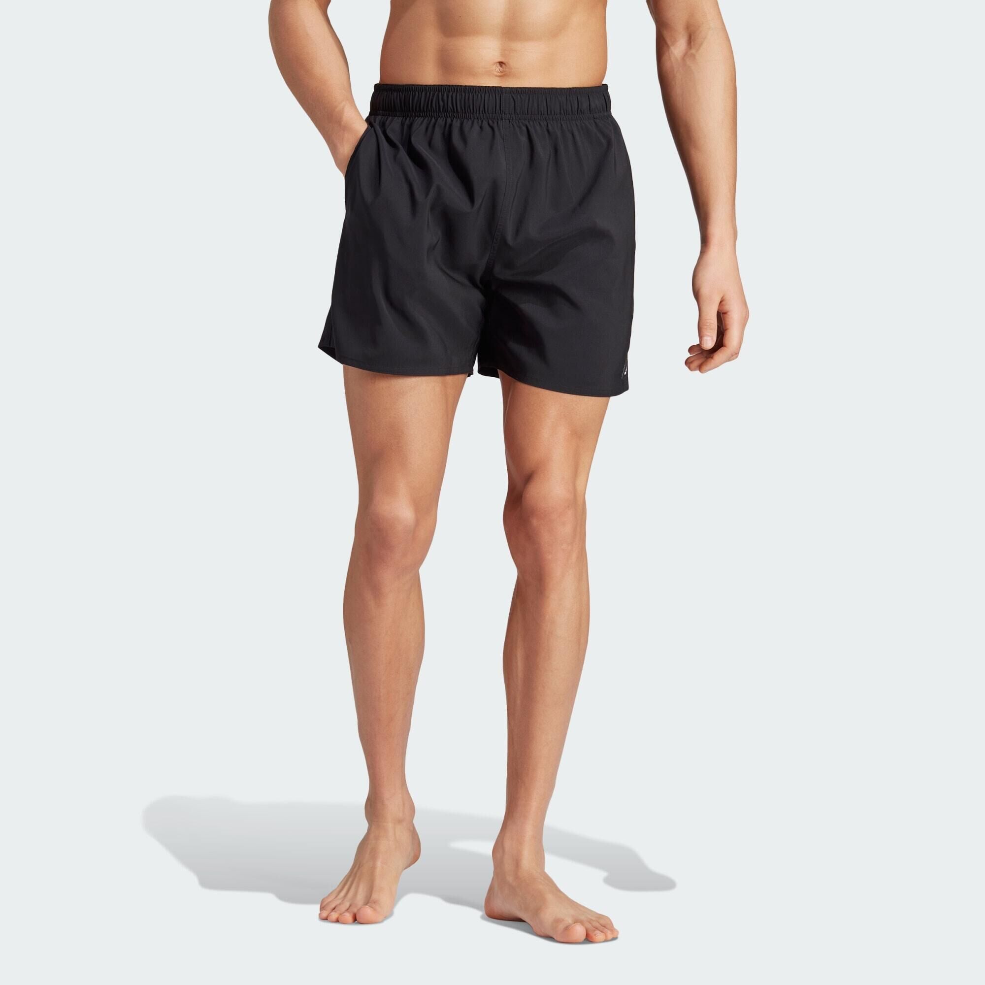 ADIDAS Solid CLX Short-Length Swim Shorts