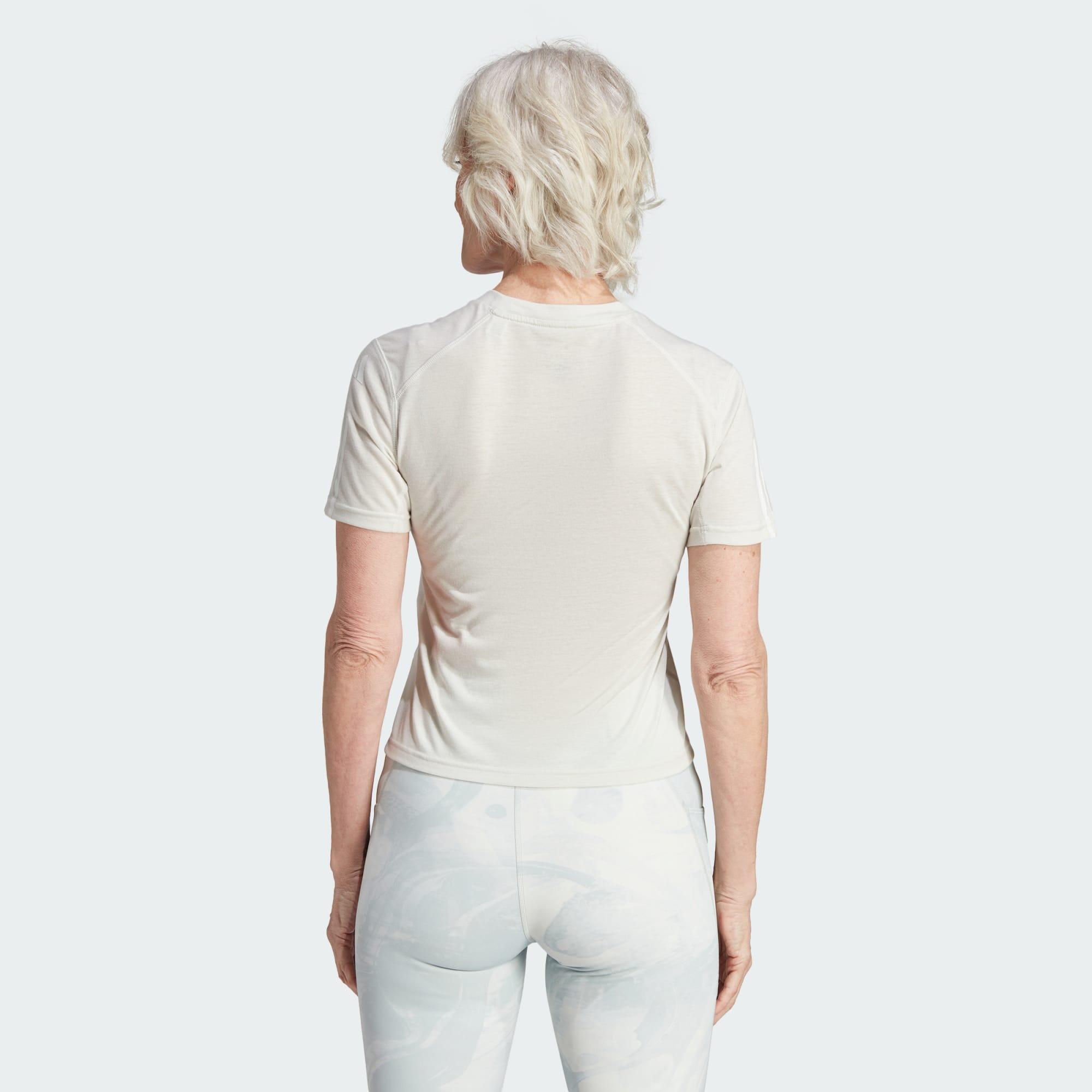 Crop top de training en coton à 3 bandes Train Essentials 3/5
