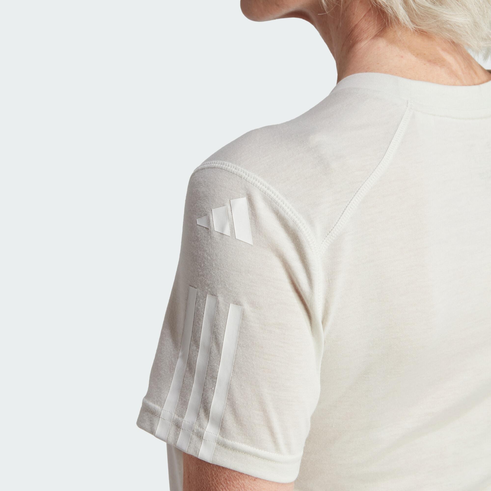 Crop top de training en coton à 3 bandes Train Essentials 4/5