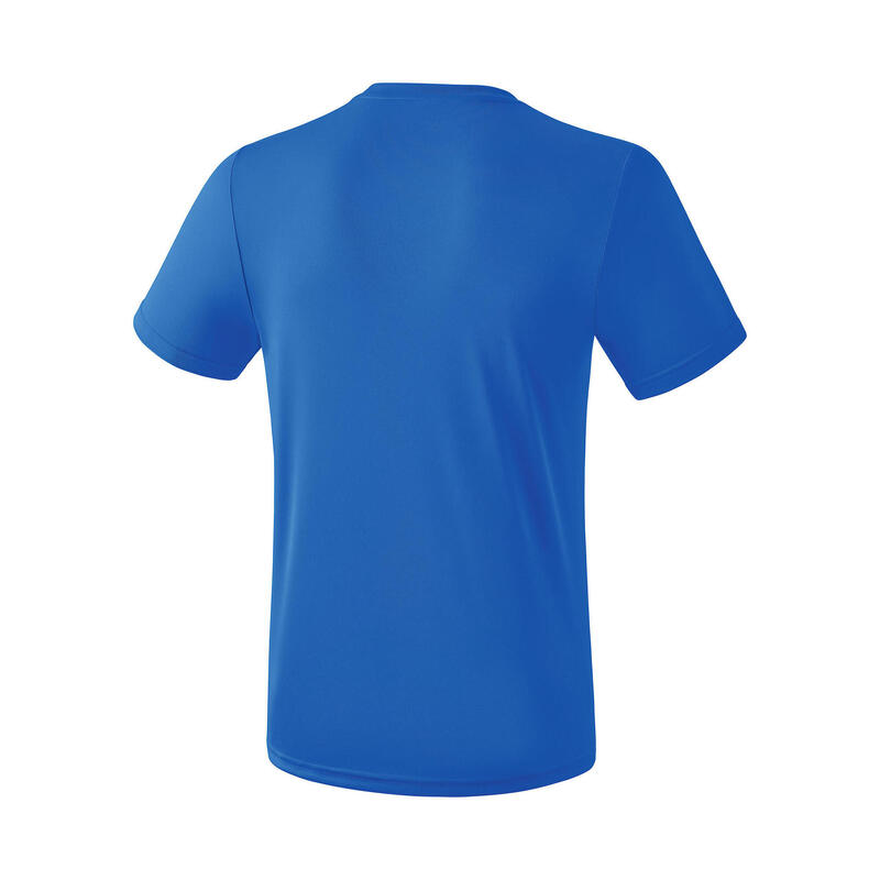 Tricou Erima Functional Teamsports cu mânecă scurtă, albastru, poliester.