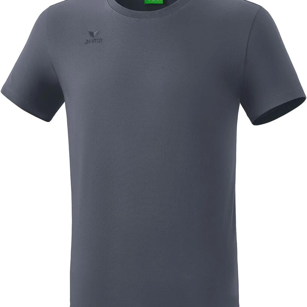 Erima Teamsports Short-Sleeve T-shirt - Grey, Cotton, Crew Neck