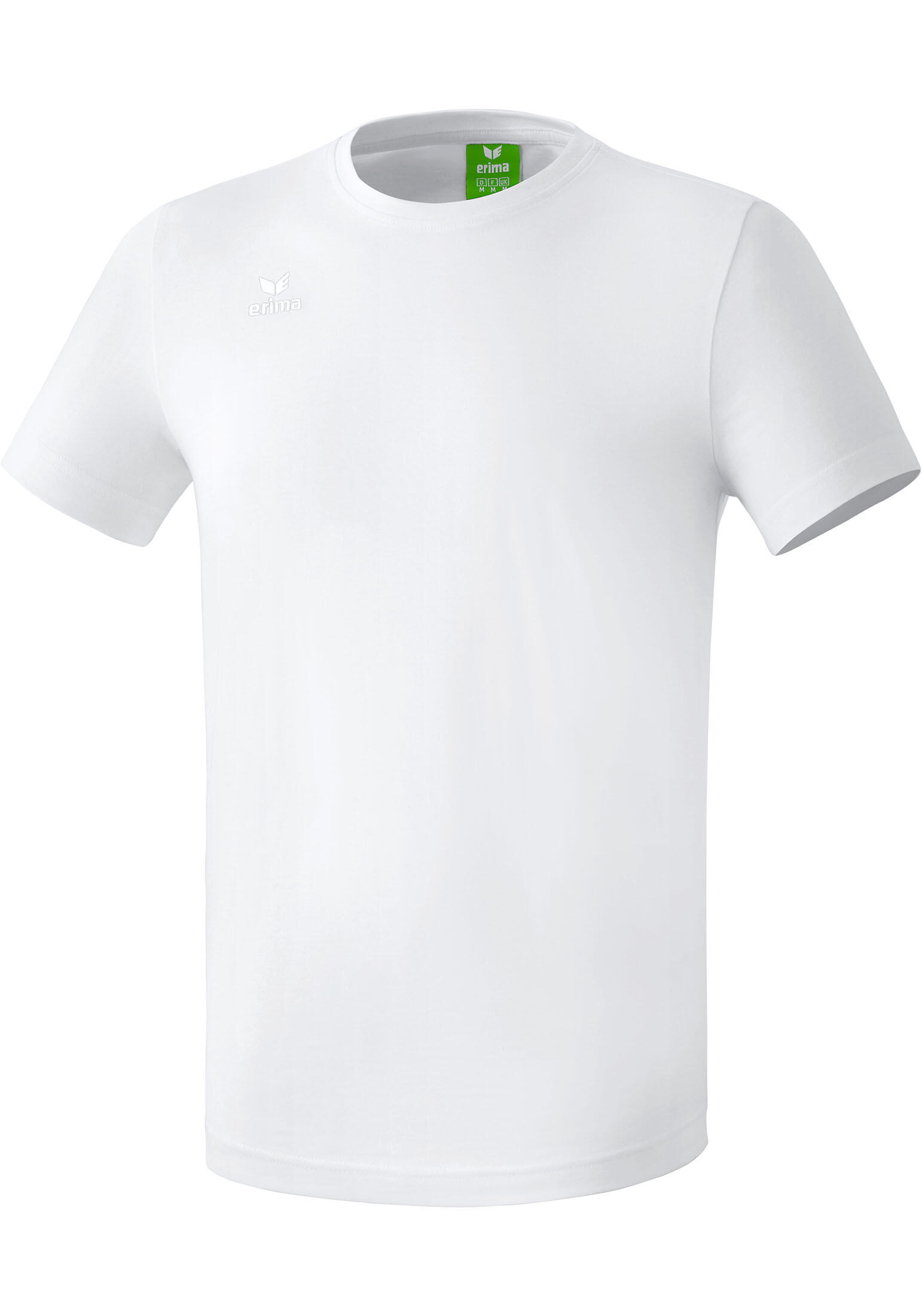 Tricou Erima Teamsports alb - bumbac hipoalergenic, mânecă scurtă
