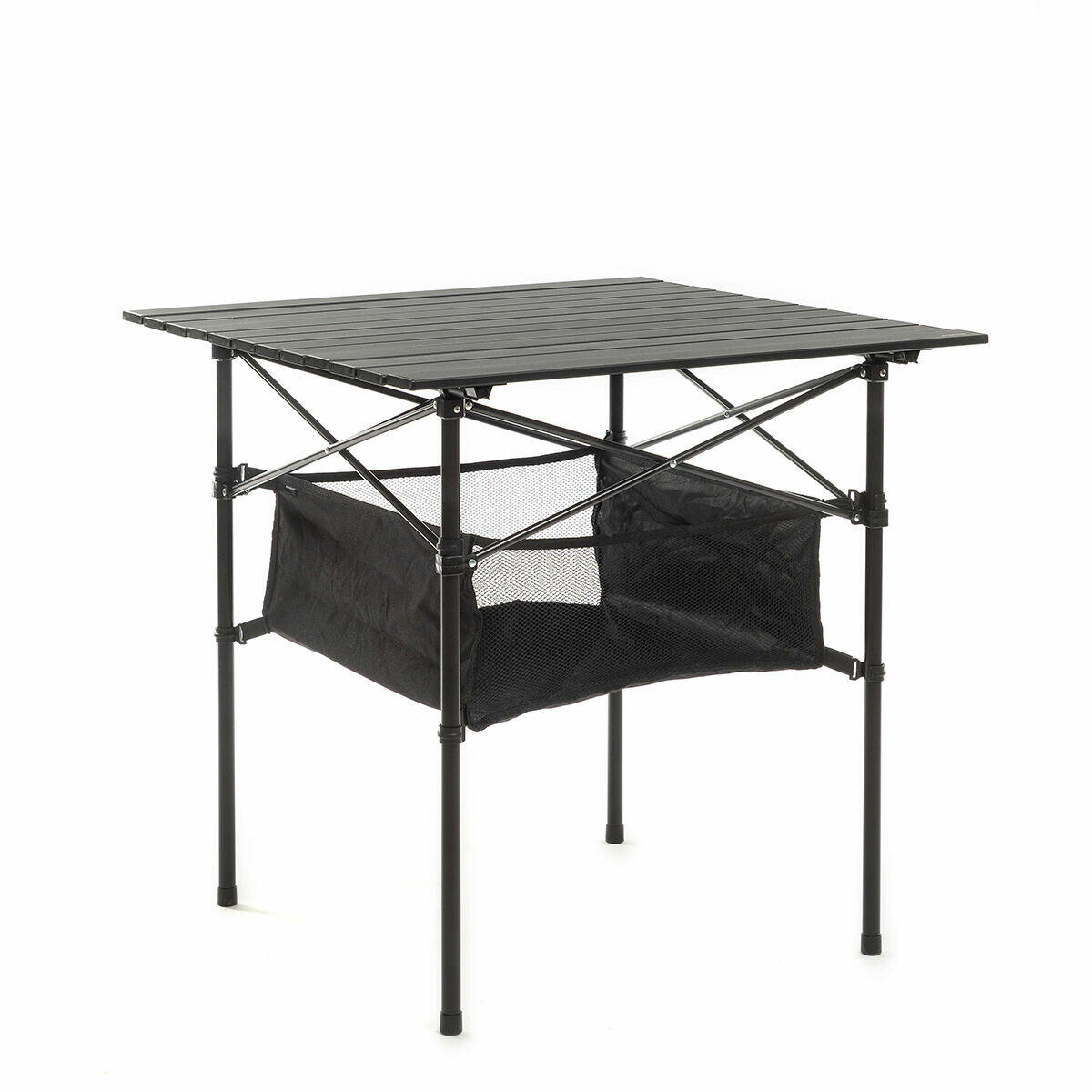 INNOVAGOODS Opklapbare campingtafel met mand en hoes InnovaGoods ["NA"] Zwart