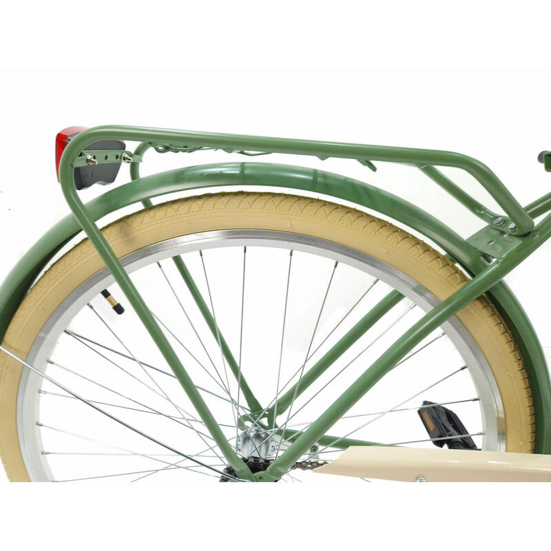 Bicicleta dama cu cos Davi® Lila 1 viteze Roata 28″, 160-185 cm, Verde
