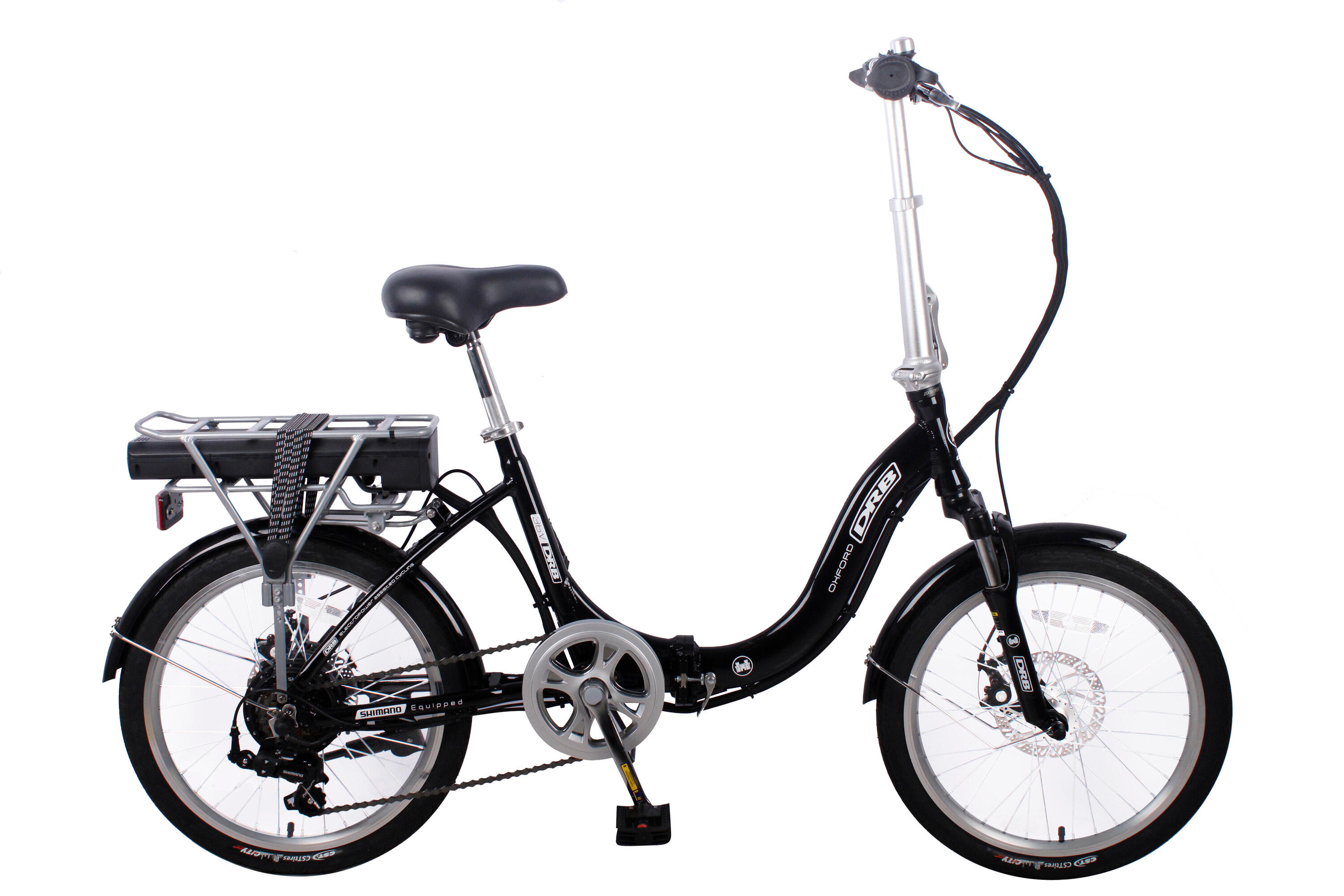 Dallingridge Oxford Folding Electric Bike, 8.8Ah Battery, 20" - Gloss Black 1/1