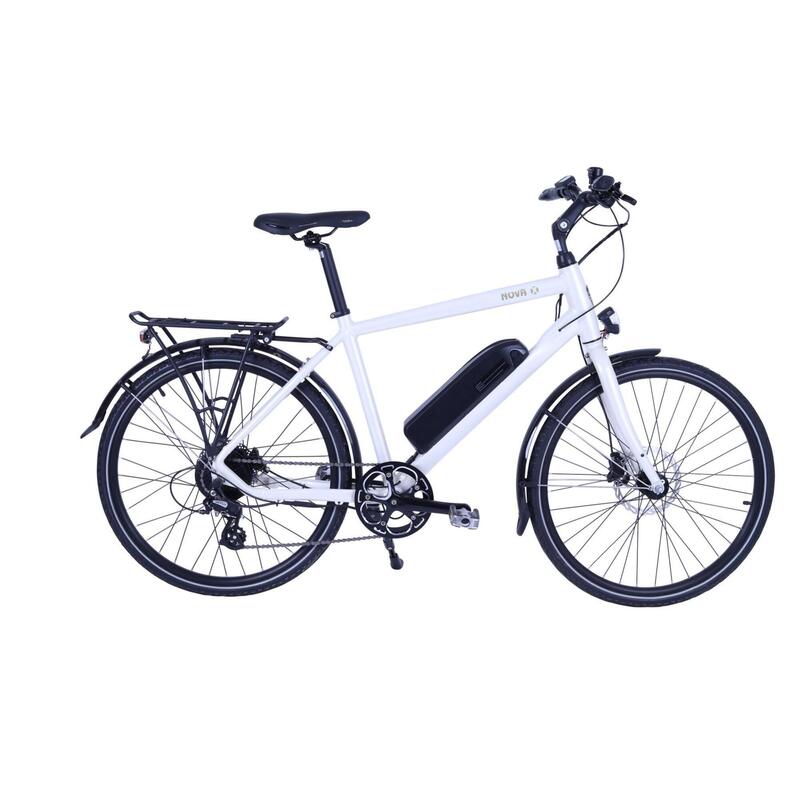 Batribike Nova-X Crossbar Hybrid Electric Bike, 10.4Ah - White