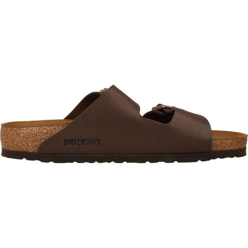 Sandalias Hombre Birkenstock Arizona Bf Dark Brown Marron