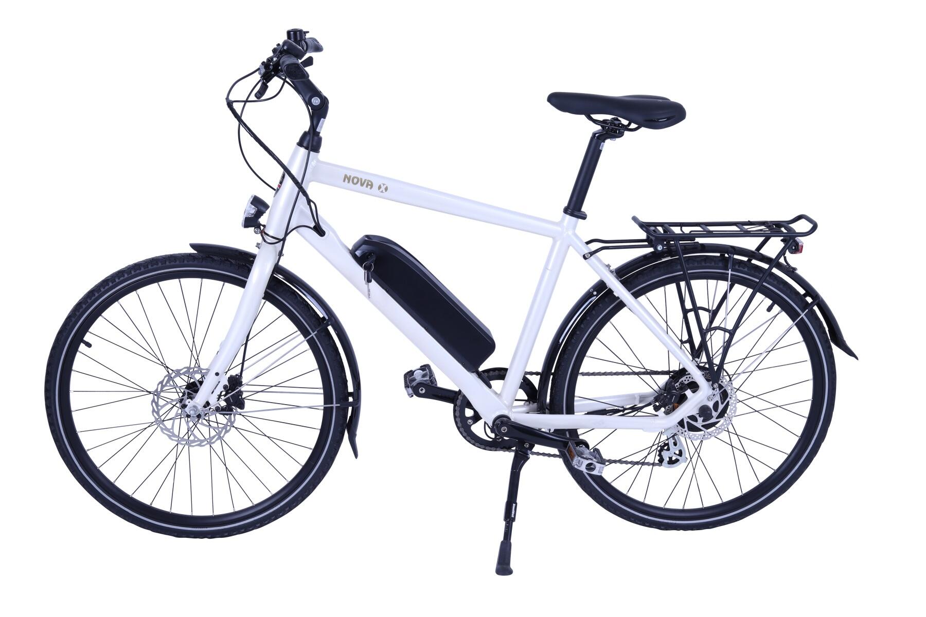 Batribike Nova-X Crossbar Hybrid Electric Bike, 10.4Ah - White 2/2