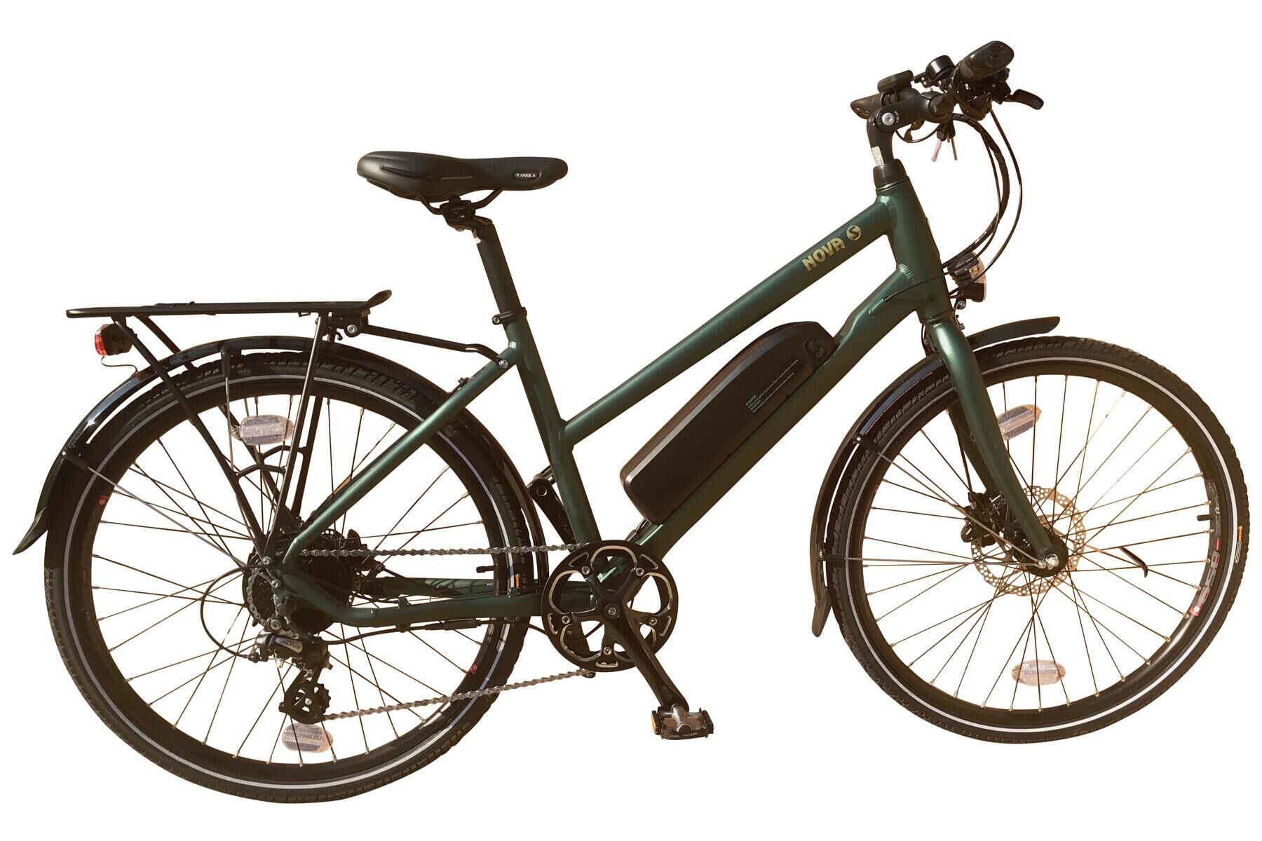 BATRIBIKE Batribike Nova-S Trapeze Hybrid Electric Bike, 10.4Ah - Green