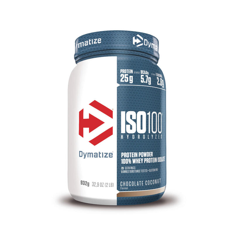 Dymatize ISO 100 Hydrolyzed Choc Coconut 932g - Whey Protein Hydrolysat + Isolat