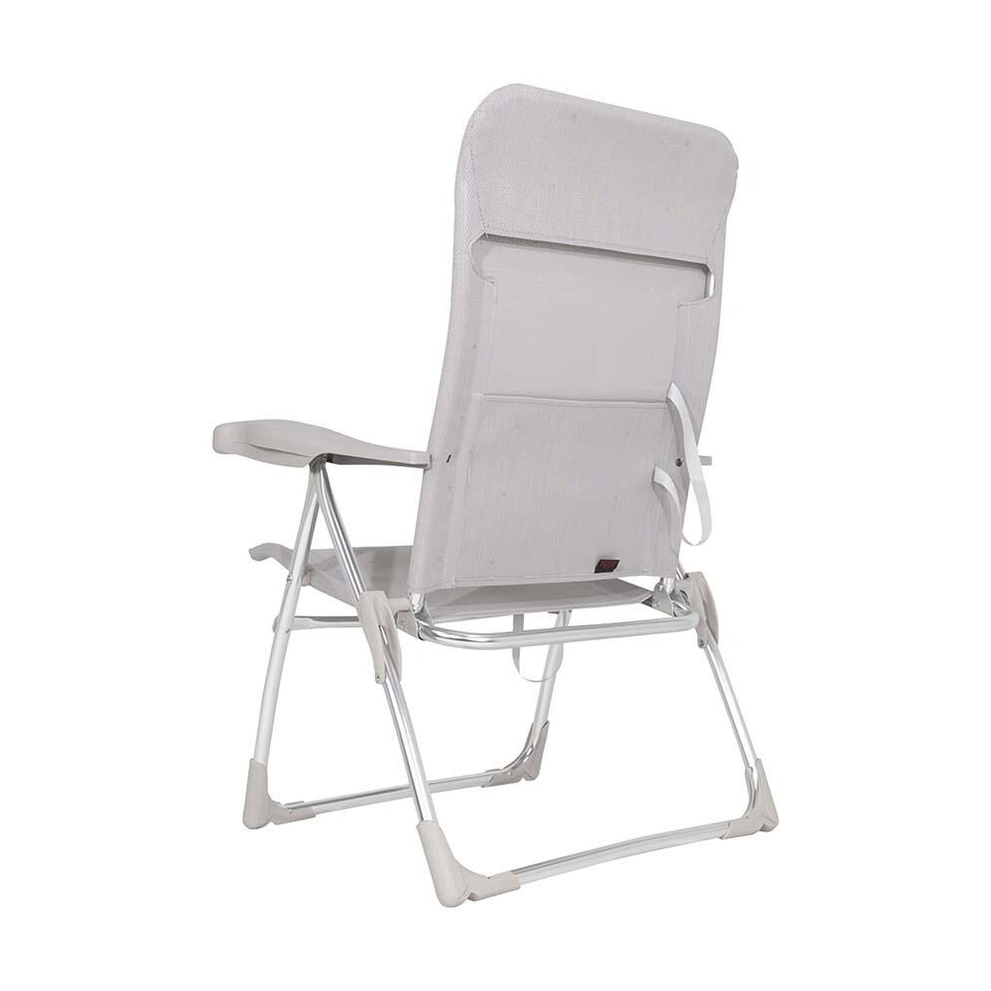 Silla Plegable de Playa y Camping  Crespo AL/206-M - 7 posiciones - Gris Claro