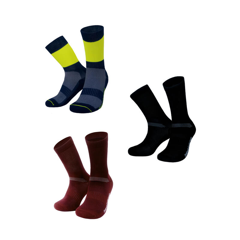 Offre groupée de chaussettes velo performance unisex
