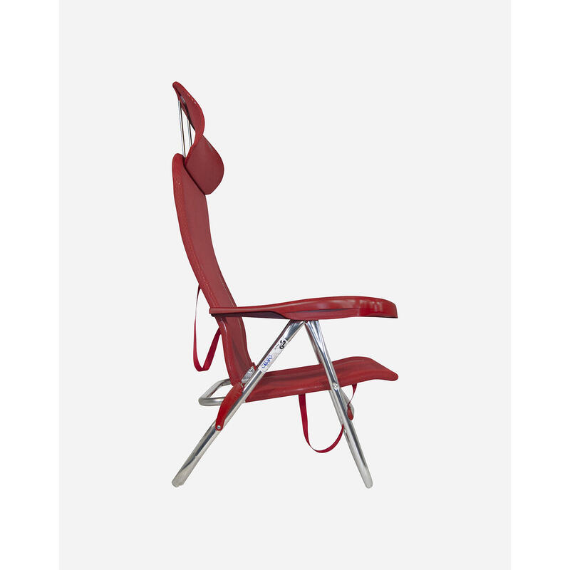 Silla Plegable de Playa y Camping  Crespo AL/205-C - 7 posiciones  Rojo