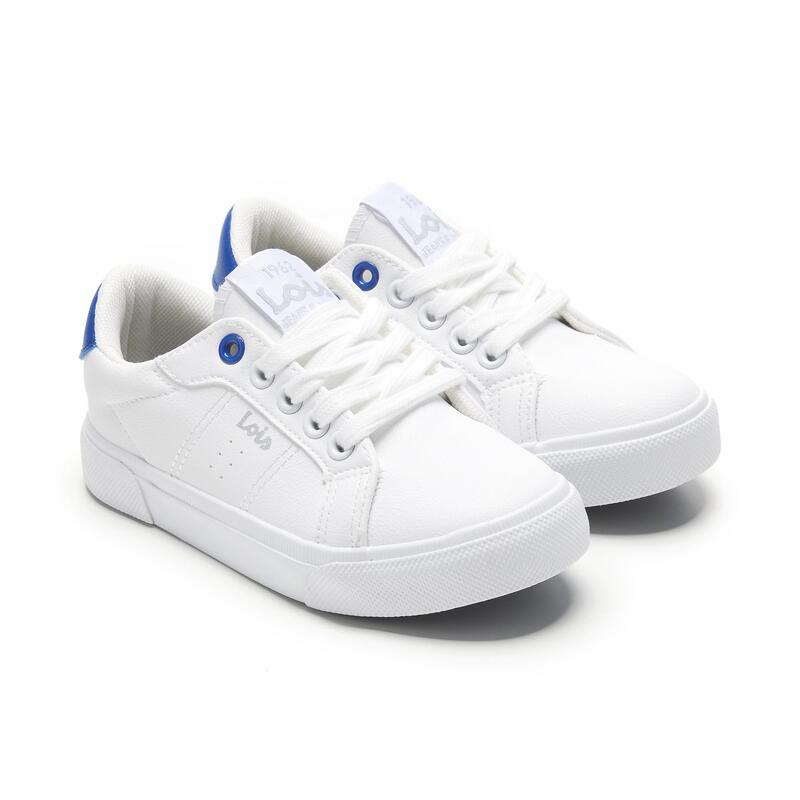 Zapatillas Deportivas Caminar Niños Lois 60191 Blancas con Cordones