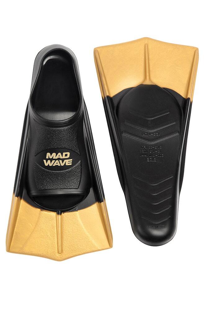 Barbatanas de natação curtas MAD WAVE FINS TRAINING Dourado 2/4