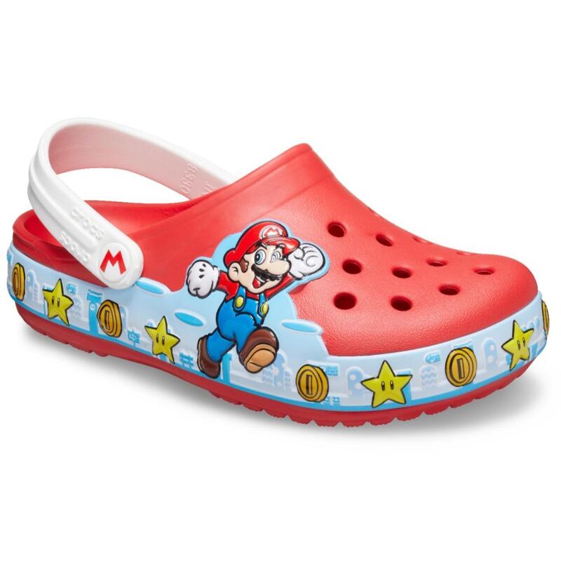 FunLab Super Mario Clog 童裝閃燈涼鞋 - 火紅色