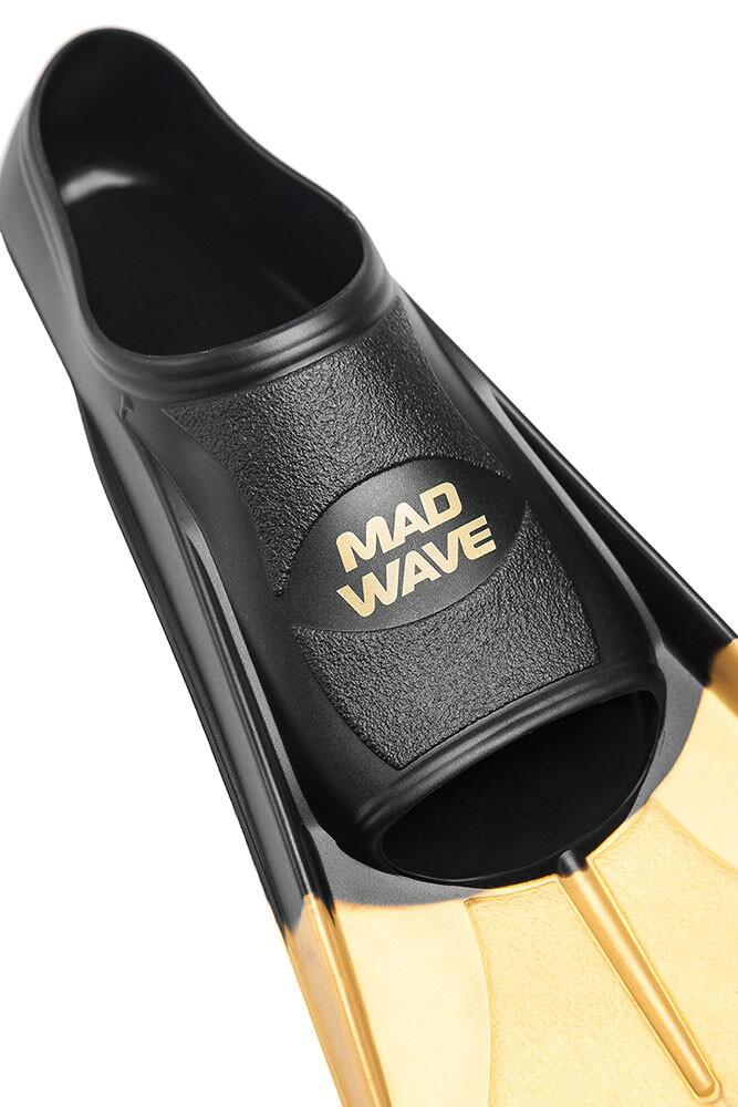 Barbatanas de natação curtas MAD WAVE FINS TRAINING Dourado 3/4